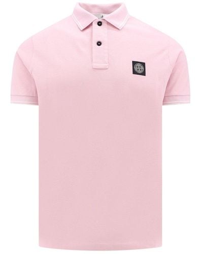 Stone Island Polo Shirt - Pink