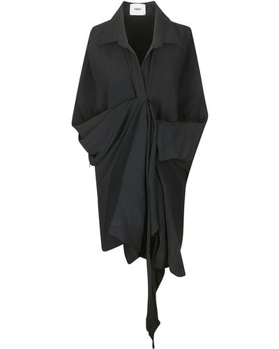 Coperni Wrap Dress - Black