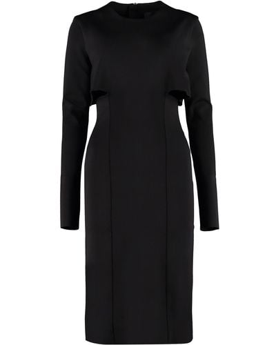 Givenchy Jersey Sheath Dress - Black