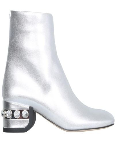 Nicholas Kirkwood 55Jj Crystal Boots - White