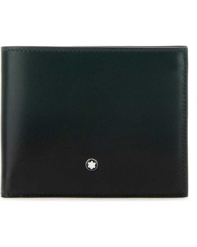 Montblanc Two-Tone Leather Wallet - Black