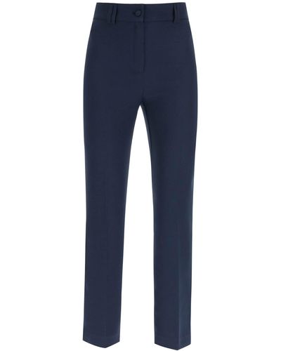 Hebe Studio Loulou Cady Trousers - Blue