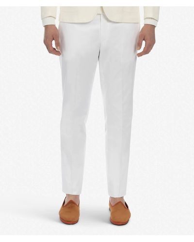 Larusmiani Delon Chino Trousers - White