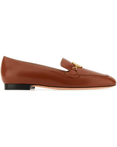 Bally Caramel Leather Obrien Loafers - Brown