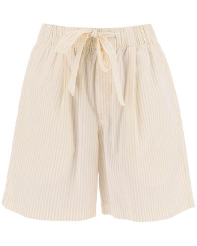 Birkenstock X Tekla Organic Poplin Pajama Shorts - Natural