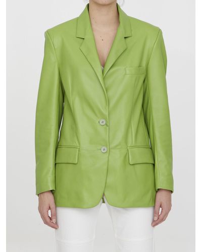 Salvatore Santoro Lime Leather Jacket - Green