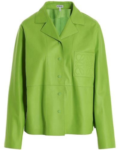 Loewe Anagram Jacket - Green