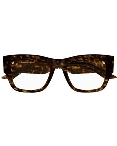Alexander McQueen Am0436o 002 Glasses - Brown