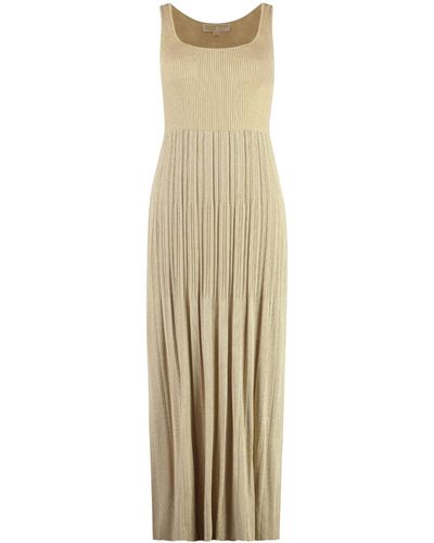 MICHAEL Michael Kors Lurex Knit Dress - Natural