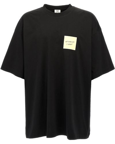 Vetements T-Shirts - Black