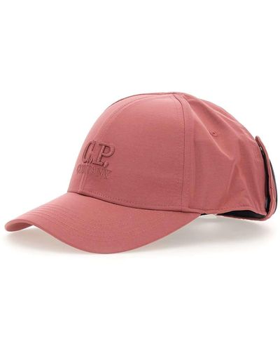 C.P. Company Chrome Baseball Hat - Pink