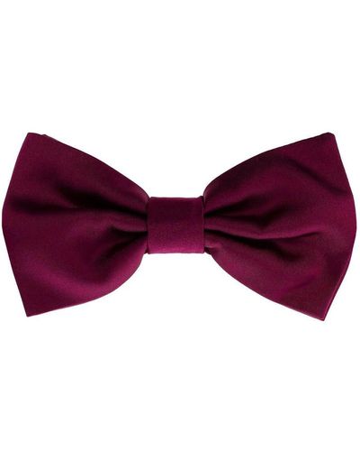 Dolce & Gabbana Silk Bow Tie, - Red