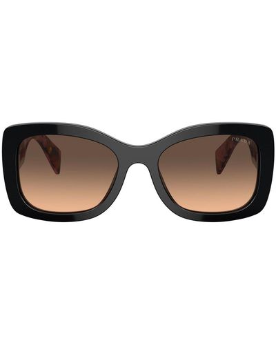 Prada Pra08S 12O50C Mogano Sunglasses - Brown