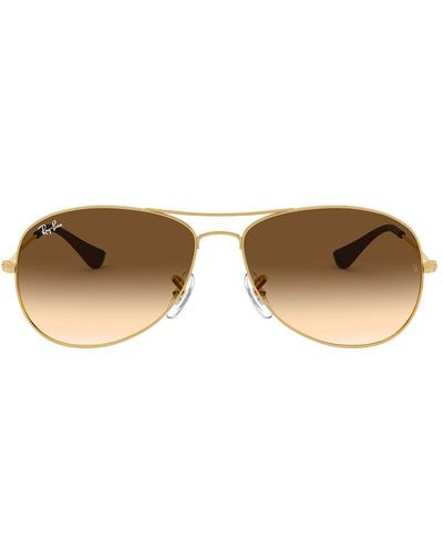 Ray-Ban Aviator Frame Sunglasses - Brown