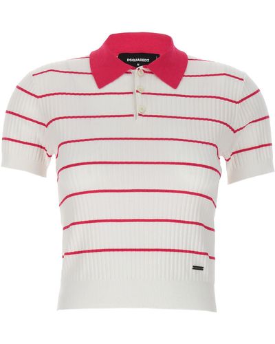 DSquared² 'Striped' Polo Shirt - Multicolour