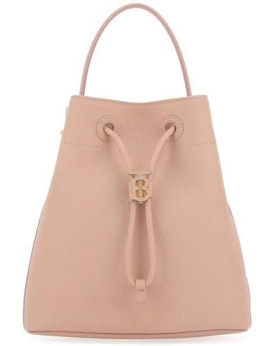 Burberry 'tb Small' Bucket Shoulder Bag - Pink