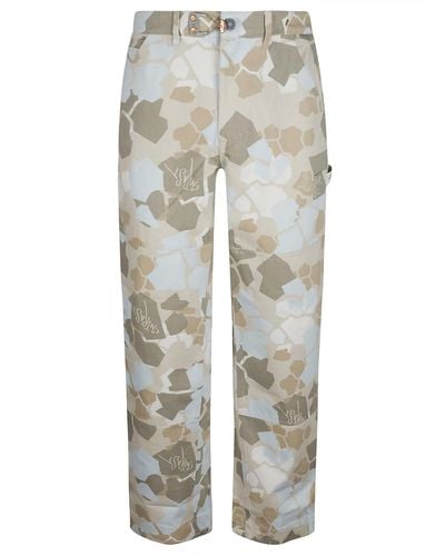 Objects IV Life Straight Printed Pants - Gray