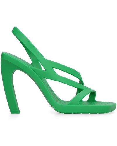 Bottega Veneta Green 'jimbo' Heeled Sandals
