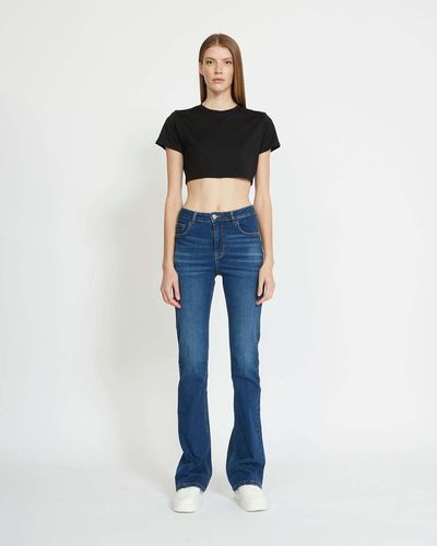 John Richmond Wide Leg Jeans - Blue