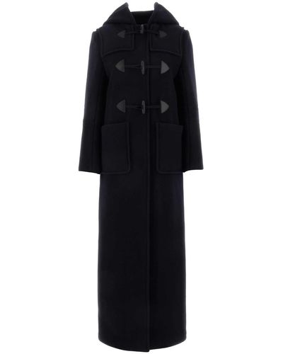 Prada Midnight Velour Coat - Black