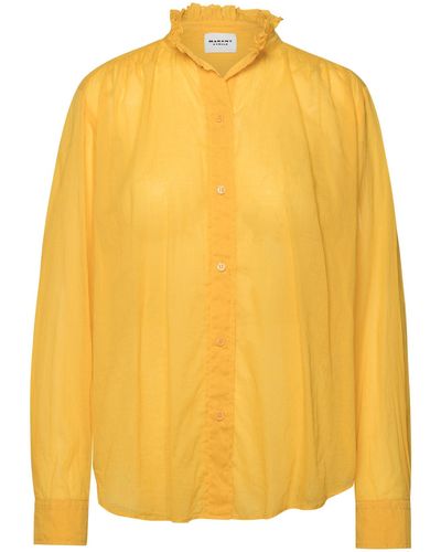 Isabel Marant Gamble Cotton Shirt - Yellow