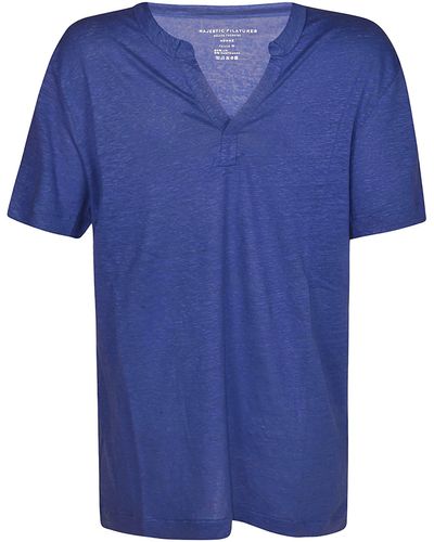 Majestic Filatures Fitted Classic T-Shirt - Blue