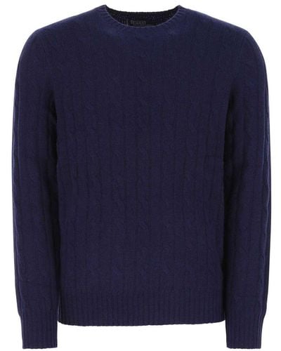 Ralph Lauren Crewneck Knitted Jumper - Blue