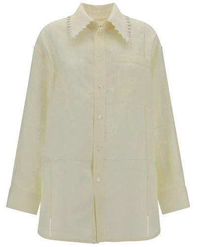 Bottega Veneta Loose Fit Buttoned Shirt - White