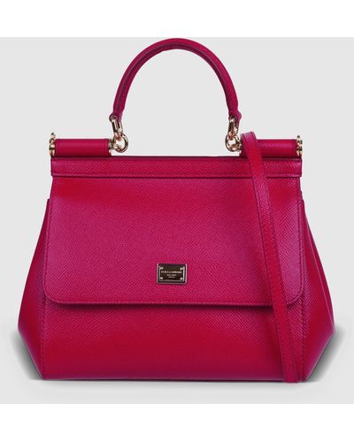 Dolce & Gabbana Dolce & Gabbana Medium Sicily Handbag - Pink