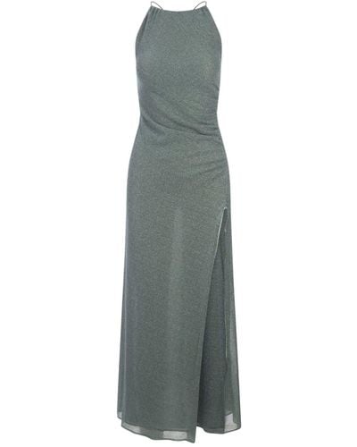 Oséree Aqua Lumiere Long Dress - Grey