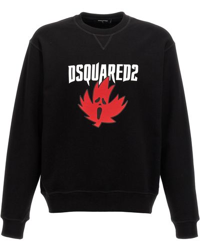 DSquared² Logo Print Sweatshirt - Black
