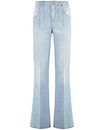 Victoria Beckham High-Rise Flared Jeans - Blue