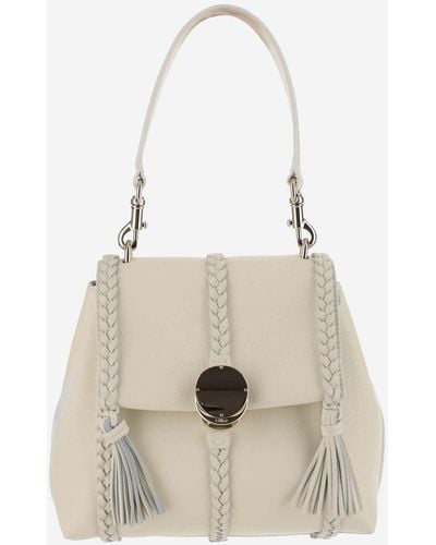 Chloé Small Penelope Shoulder Bag - Natural