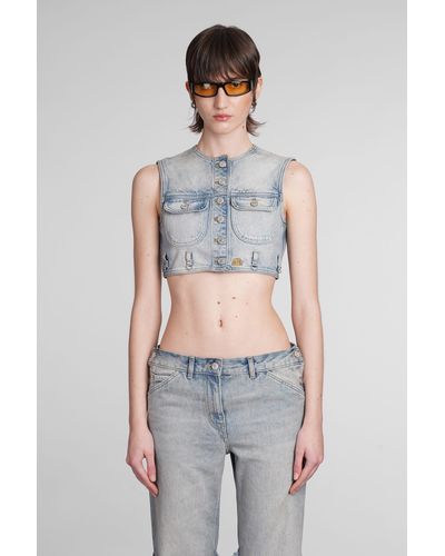 Courreges Top Cropped - Grey