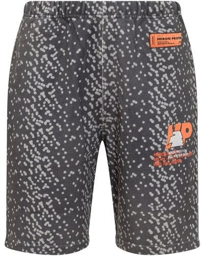 Heron Preston Polka Dot Sweat Shorts - Grey