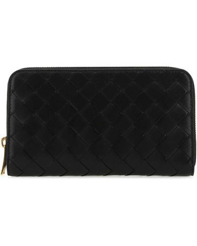 Bottega Veneta Nappa Leather Wallet - Black
