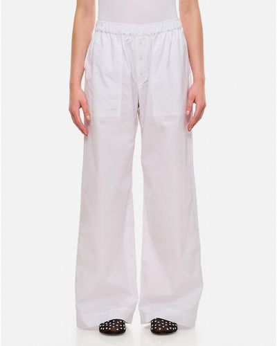 Saks Potts Zachariah Cotton Trousers - White