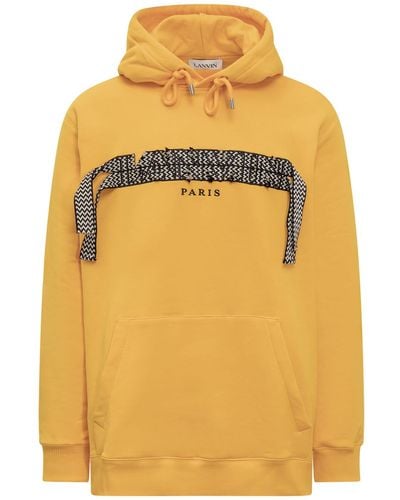 Lanvin Curb Over Sweatshirt - Yellow