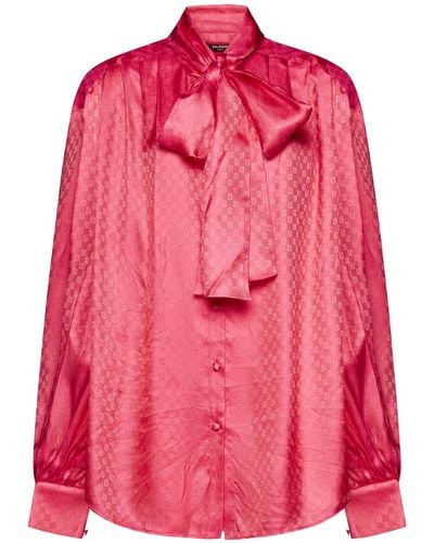 Balmain Monogram Jacquard Shirt - Pink
