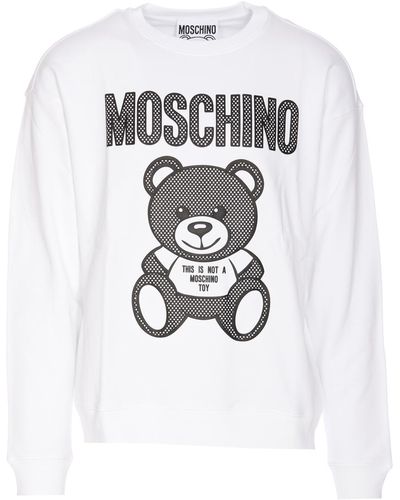 Moschino Teddy Mesh Sweatshirt - White