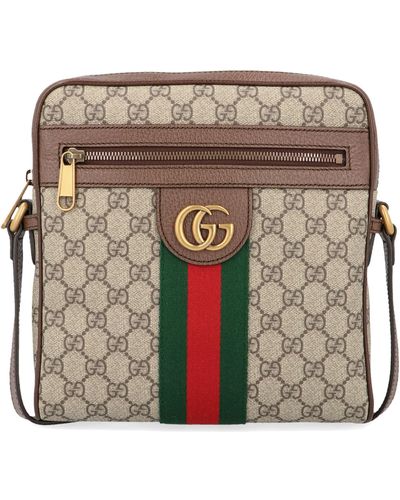 Gucci Small 'ophidia GG' Shoulder Bag - Gray