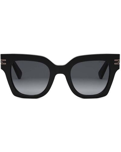 BVLGARI B.zero1 Geometric Frame Sunglasses - Black