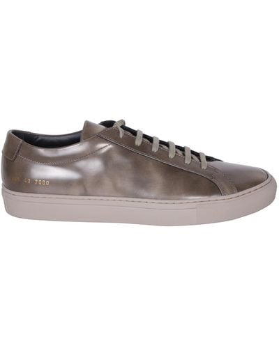 Common Projects Achilles Low Patent Trainers - Brown