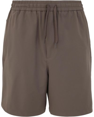 Emporio Armani Shorts: Knitted Shorts - Grey