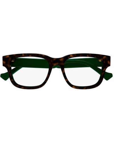 Gucci Rectangular Frame Glasses - Black