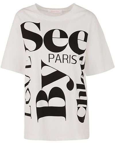 See By Chloé Short Sleeves T-shirt - White