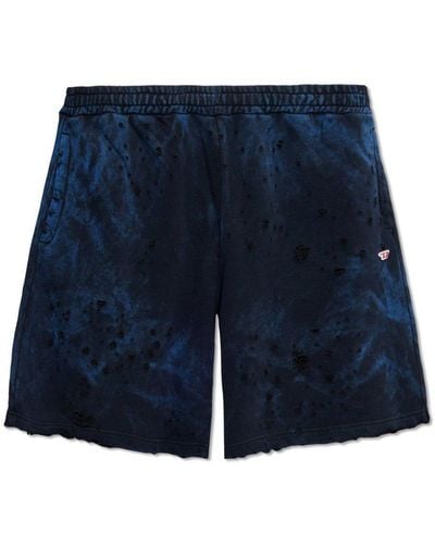 DIESEL ‘P-Crown-N2’ Cotton Shorts - Blue