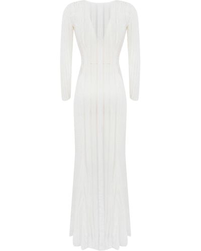 Charo Ruiz Saley Lace Dress - White