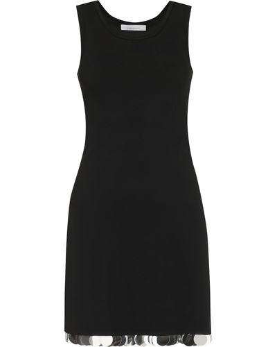 Rabanne Viscose Mini Dress - Black
