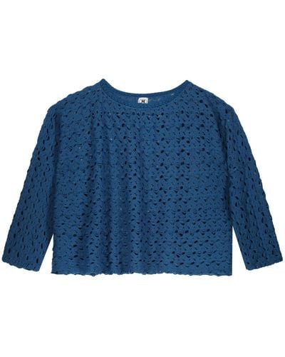 M Missoni Wool Blend Sweater - Blue